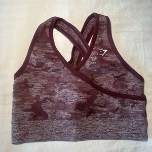 Gymshark Camo Cross-back Sports Bra